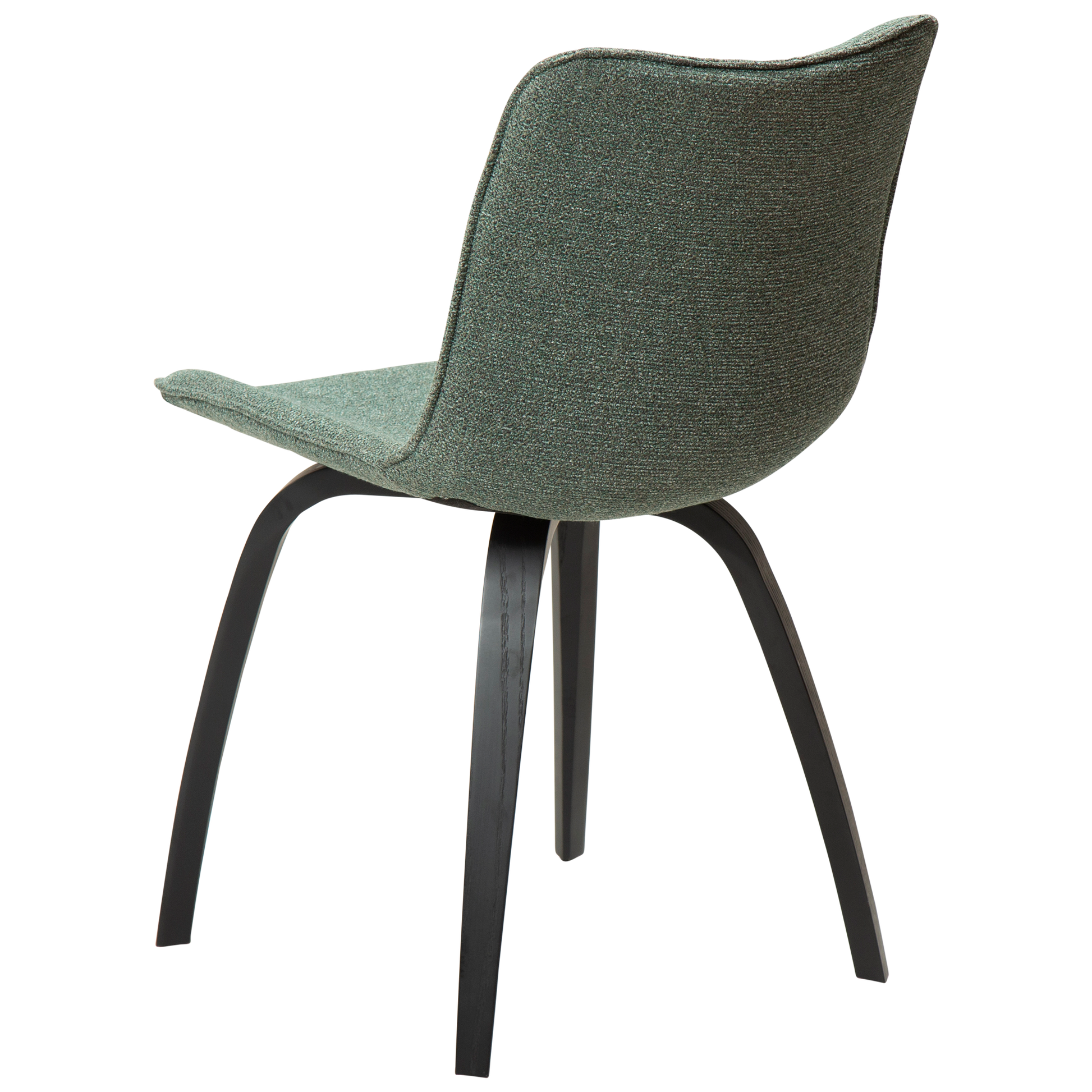 [var:Bezug=Kieselgrüner Bouclé-Stoff mit schwarz gebeizten Eschenbeinen] GLEE Stuhl
