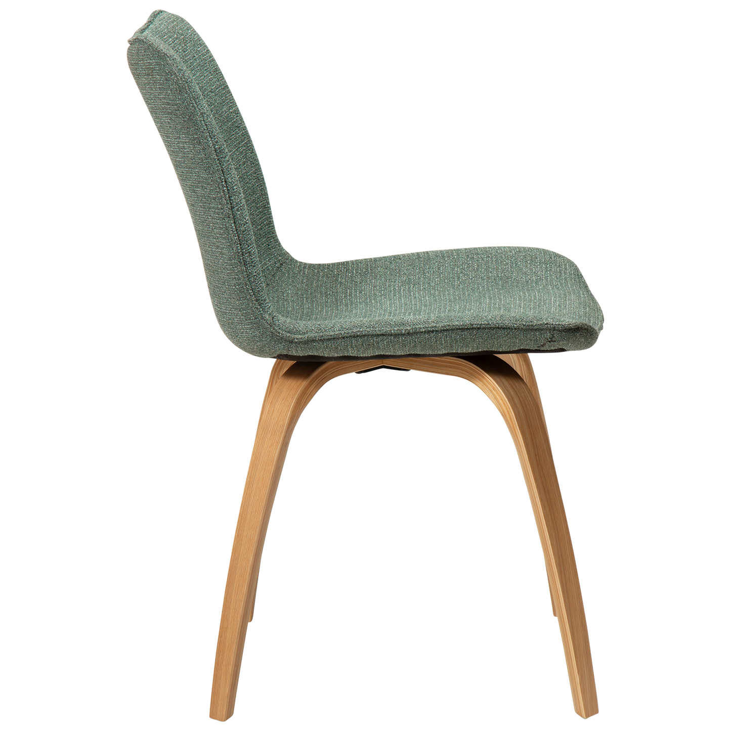 [var:Bezug=Kieselgrüner Bouclé-Stoff mit Eichenbeinen] GLEE Stuhl