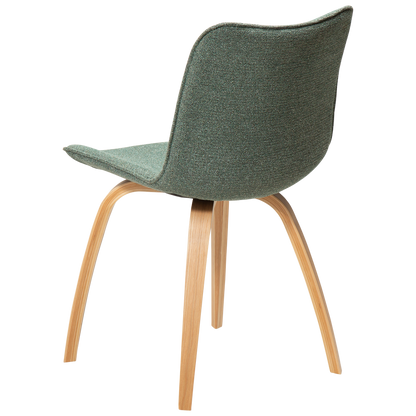 [var:Bezug=Kieselgrüner Bouclé-Stoff mit Eichenbeinen] GLEE Stuhl