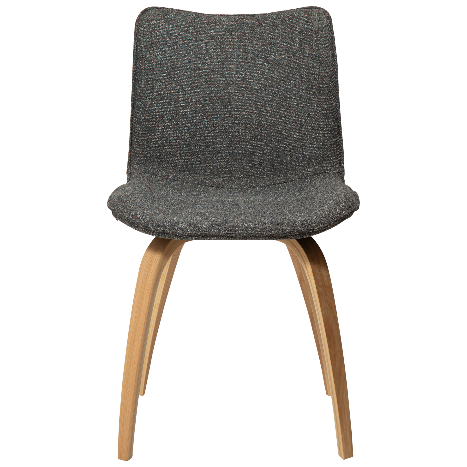 [var:Bezug=Kieselgrauer Bouclé-Stoff mit Eichenbeinen] GLEE Stuhl
