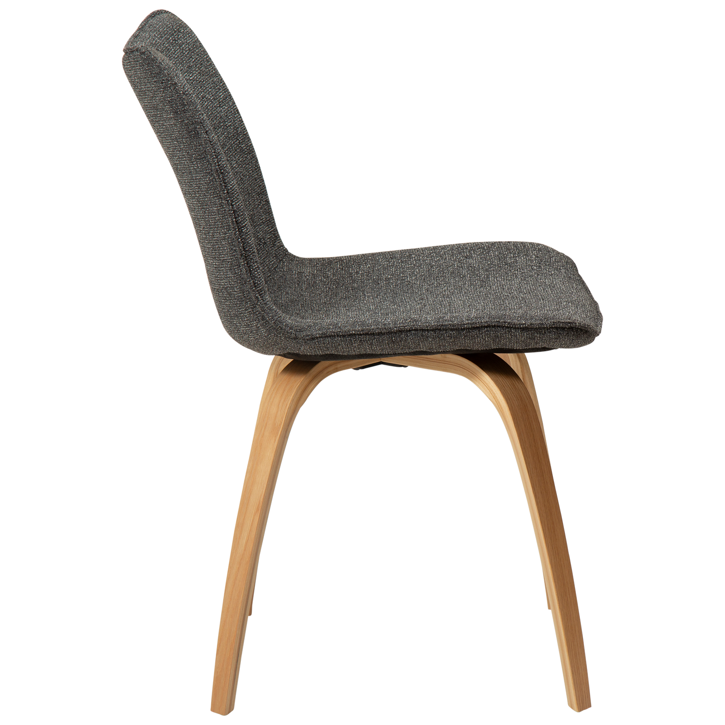 [var:Bezug=Kieselgrauer Bouclé-Stoff mit Eichenbeinen] GLEE Stuhl