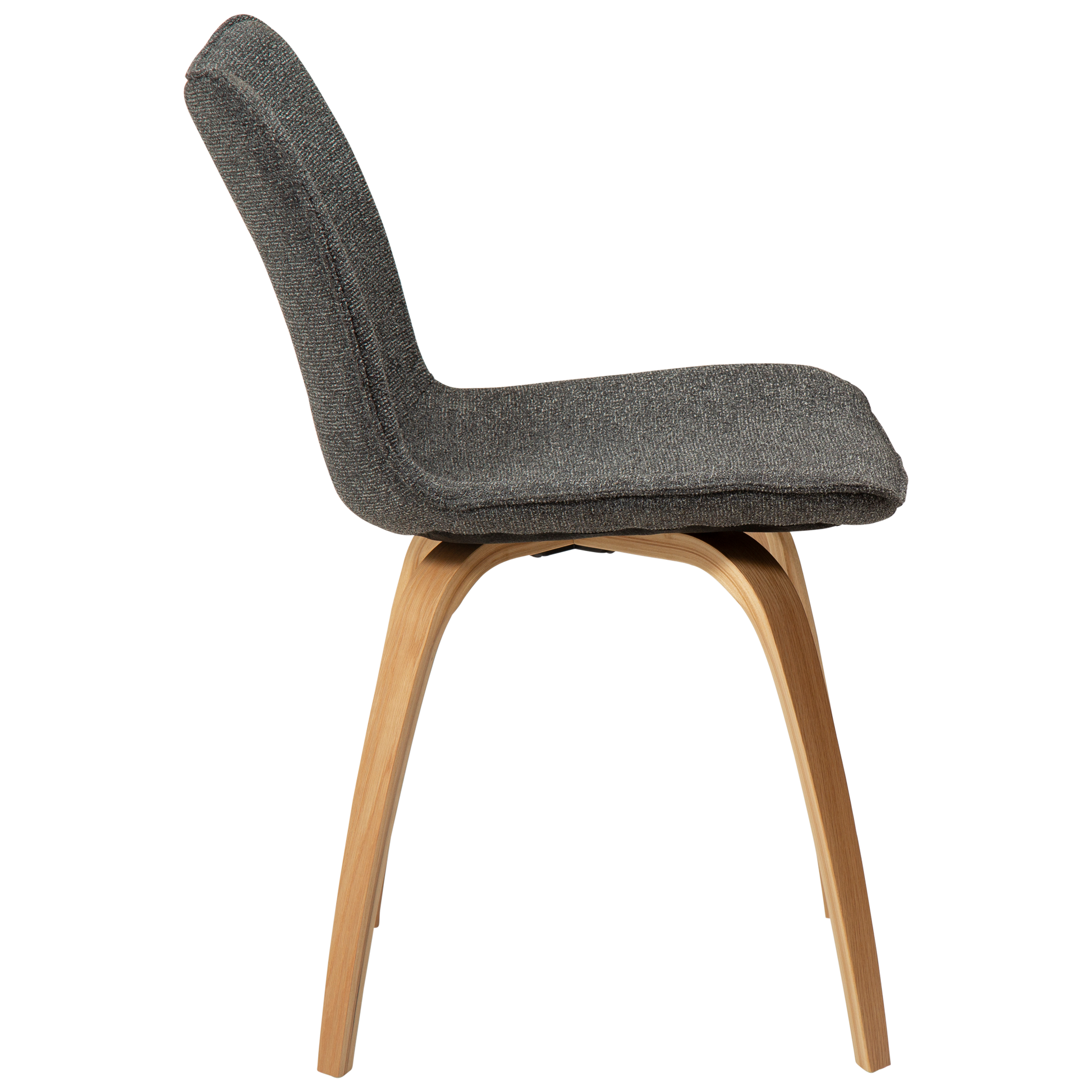[var:Bezug=Kieselgrauer Bouclé-Stoff mit Eichenbeinen] GLEE Stuhl