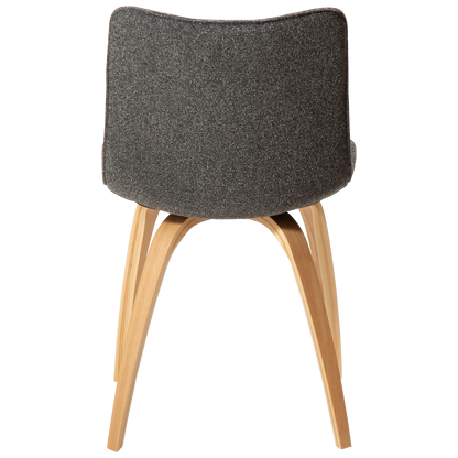 [var:Bezug=Kieselgrauer Bouclé-Stoff mit Eichenbeinen] GLEE Stuhl