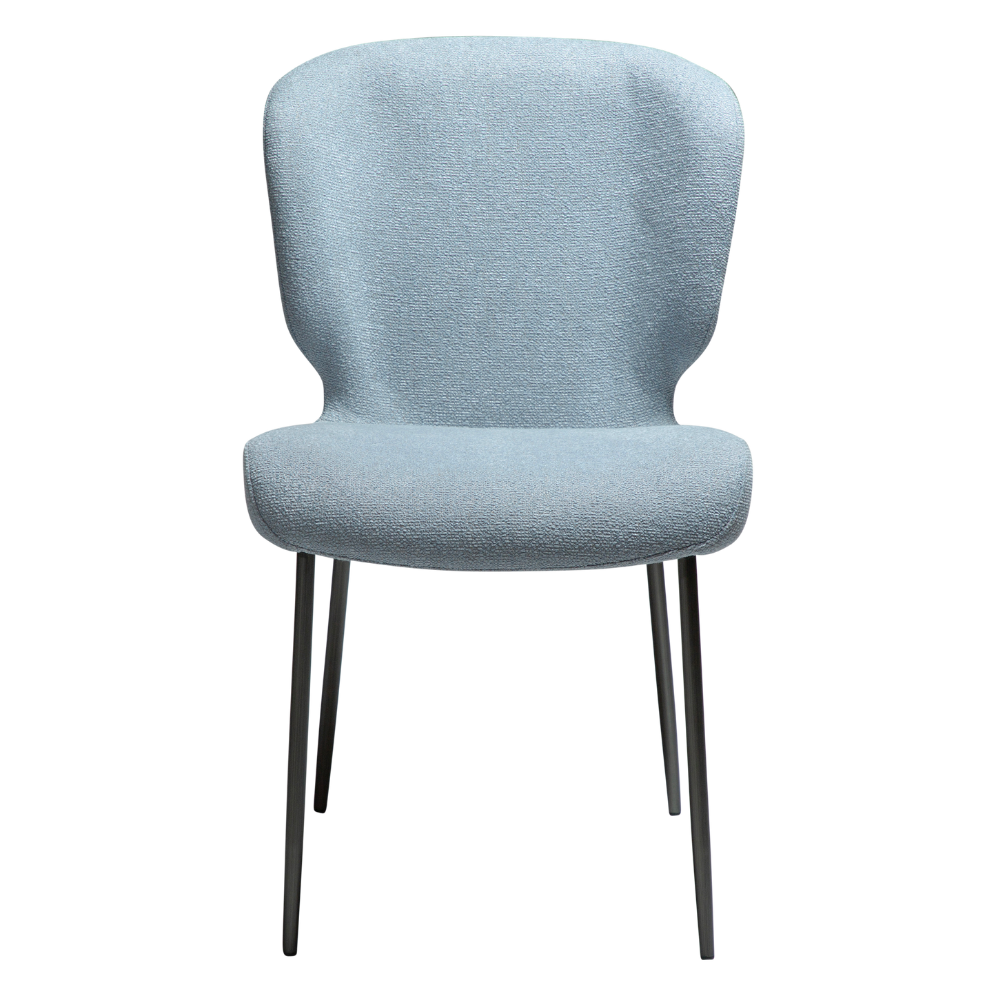 [var:Bezug=Blue fog Bouclé-Stoff mit antiken Zinnbeinen] GLORY Stuhl