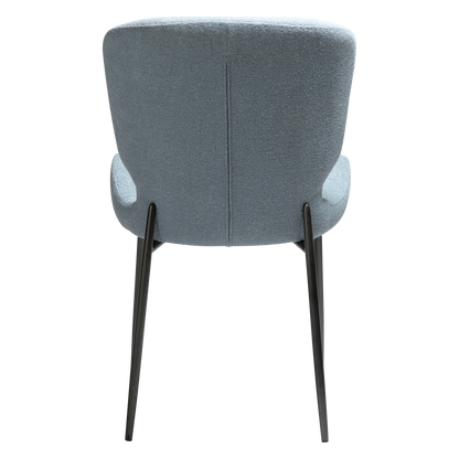 [var:Bezug=Blue fog Bouclé-Stoff mit antiken Zinnbeinen] GLORY Stuhl