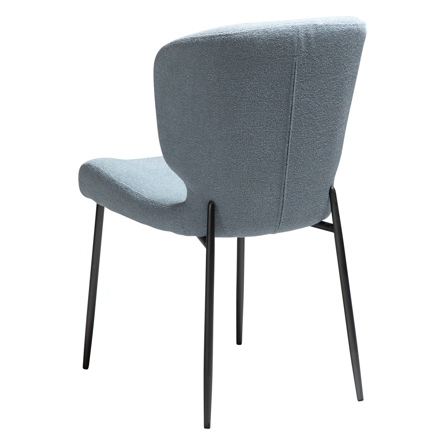 [var:Bezug=Blue fog Bouclé-Stoff mit antiken Zinnbeinen] GLORY Stuhl