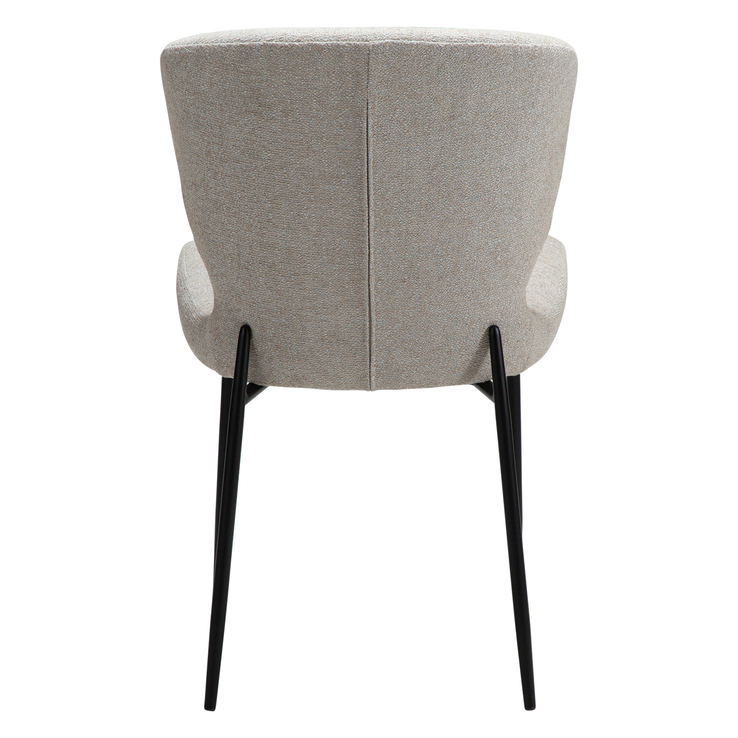 [var:Bezug=Cashmere Bouclé-Stoff mit schwarzen Metallbeinen] GLORY Stuhl