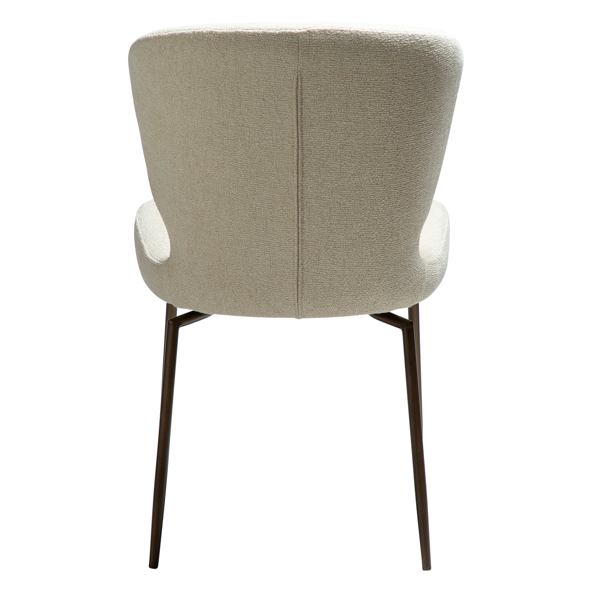 [var:Bezug=Frosted Almond Bouclé-Gewebe mit Schimmer und antiken Messing-Drehbeinen] GLORY Drehstuhl