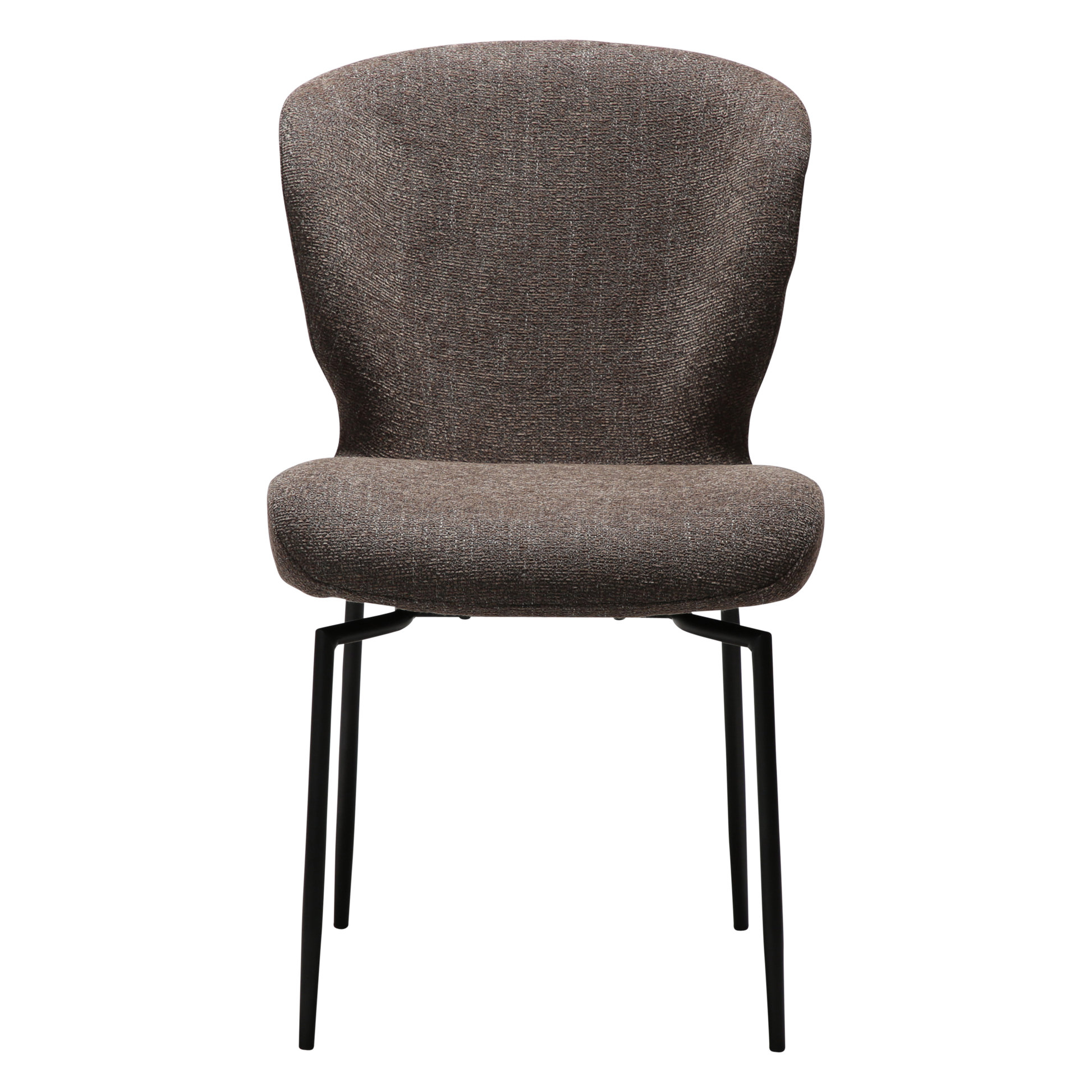 [var:Bezug=Hauptbrauner Bouclé-Stoff mit schwarzen Schwenkbeinen] GLORY Drehstuhl