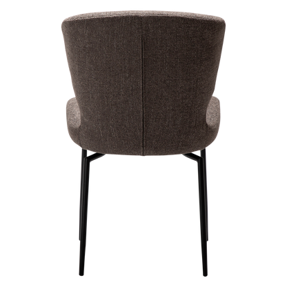 [var:Bezug=Hauptbrauner Bouclé-Stoff mit schwarzen Schwenkbeinen] GLORY Drehstuhl