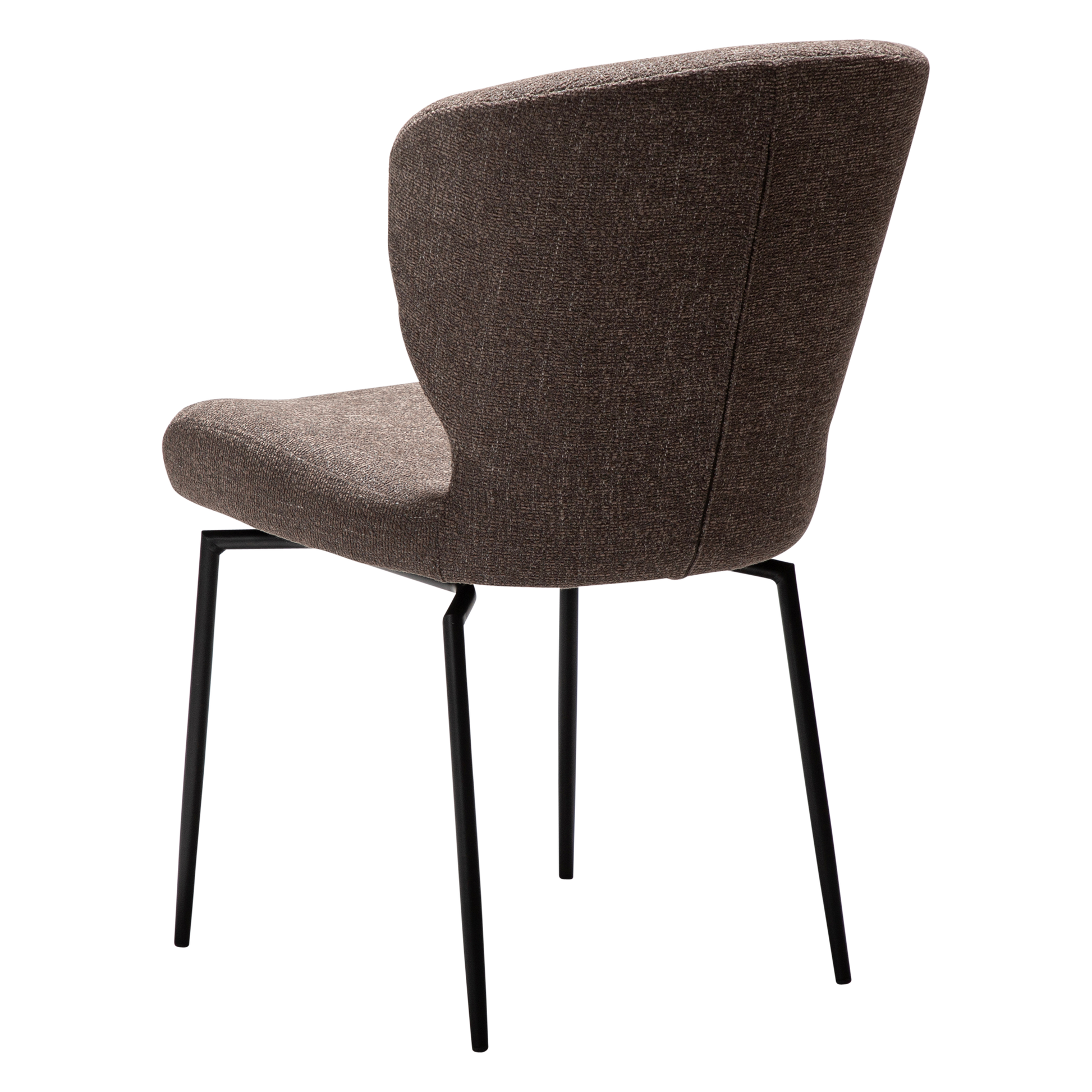 [var:Bezug=Hauptbrauner Bouclé-Stoff mit schwarzen Schwenkbeinen] GLORY Drehstuhl