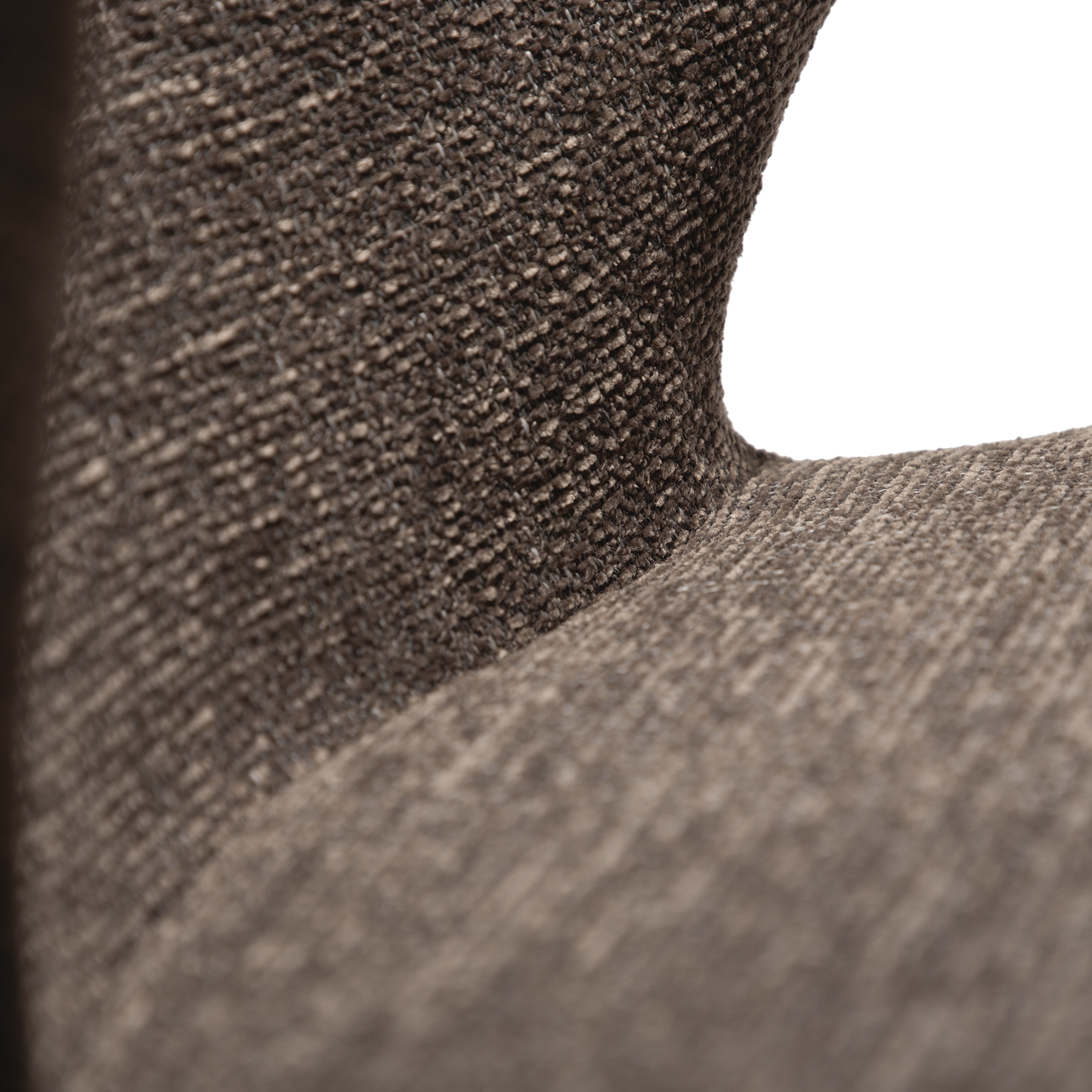 [var:Bezug=Hauptbrauner Bouclé-Stoff mit schwarzen Schwenkbeinen] GLORY Drehstuhl