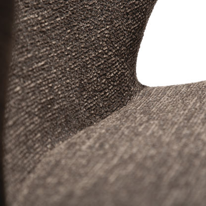 [var:Bezug=Hauptbrauner Bouclé-Stoff mit schwarzen Schwenkbeinen] GLORY Drehstuhl