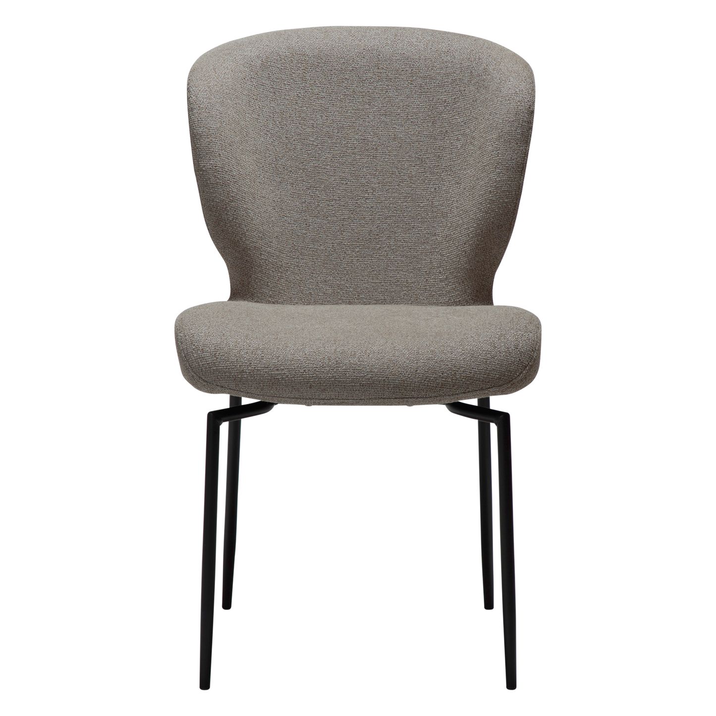 [var:Bezug=Kiesel-Erde Bouclé-Stoff mit schwarzen Schwenkbeinen] GLORY Drehstuhl