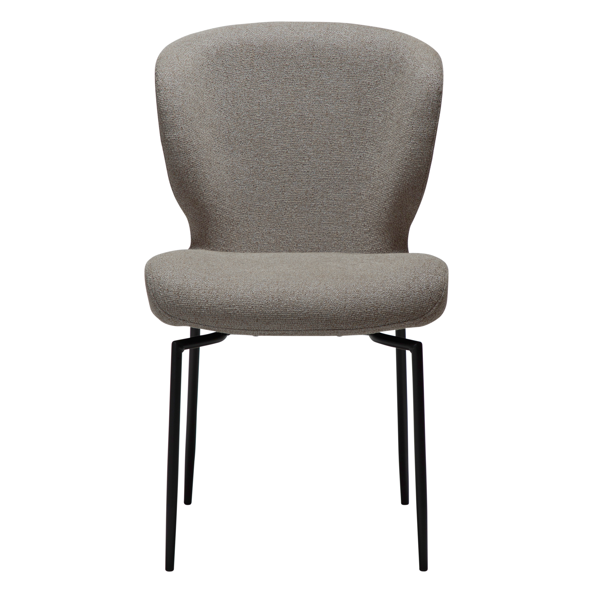 [var:Bezug=Kiesel-Erde Bouclé-Stoff mit schwarzen Schwenkbeinen] GLORY Drehstuhl