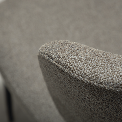 [var:Bezug=Kiesel-Erde Bouclé-Stoff mit schwarzen Schwenkbeinen] GLORY Drehstuhl