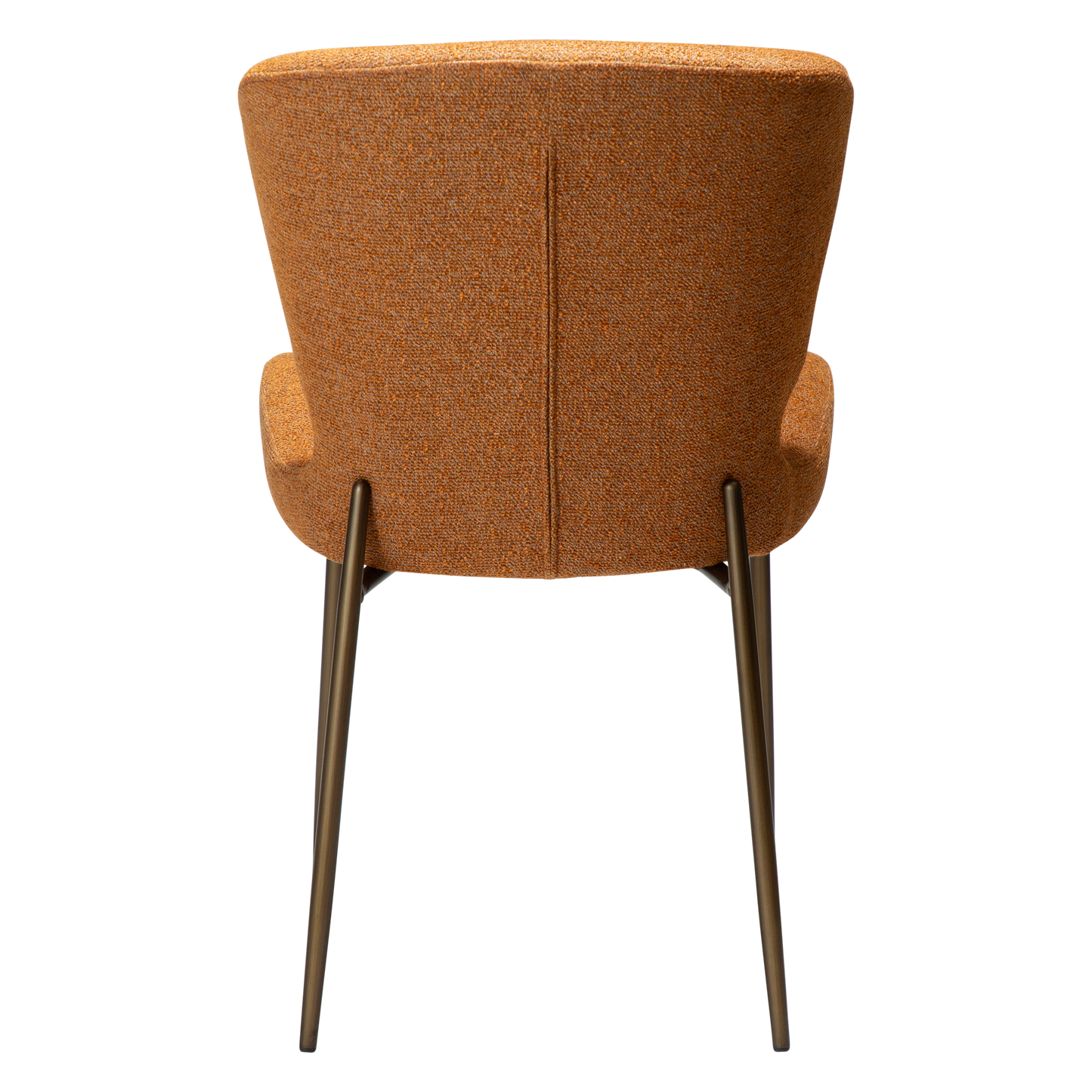 [var:Bezug=Kürbisgewürz Bouclé-Stoff mit antiken Messingbeinen] GLORY Stuhl