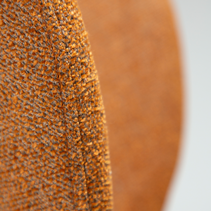 [var:Bezug=Kürbisgewürz Bouclé-Stoff mit antiken Messingbeinen] GLORY Stuhl