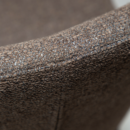 [var:Bezug=Hauptsächlich braunes Bouclé-Gewebe mit schwarzen Metallbeinen] GLORY Bartisch