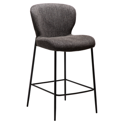 [var:Bezug=Raben schwarzes Bouclé-Gewebe mit schwarzen Beinen] GLORY Bartisch