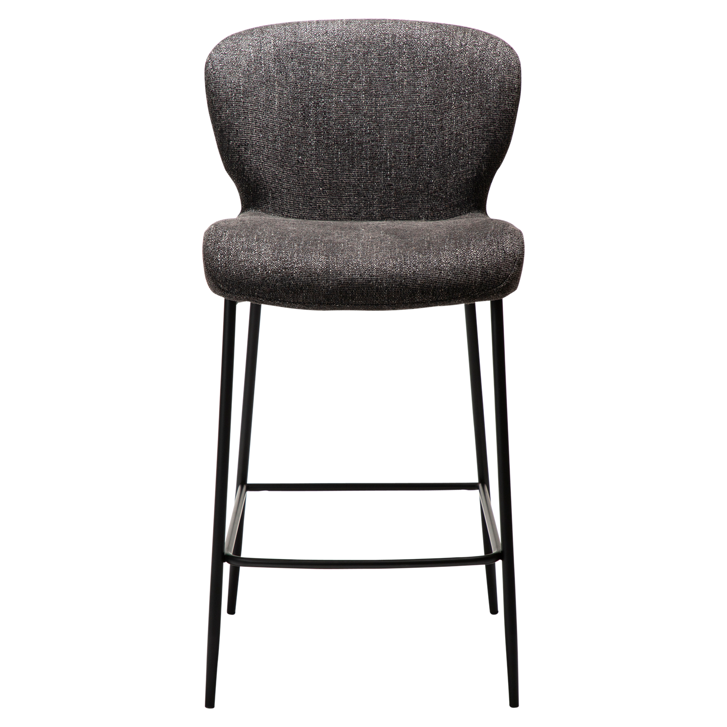 [var:Bezug=Raben schwarzes Bouclé-Gewebe mit schwarzen Beinen] GLORY Bartisch