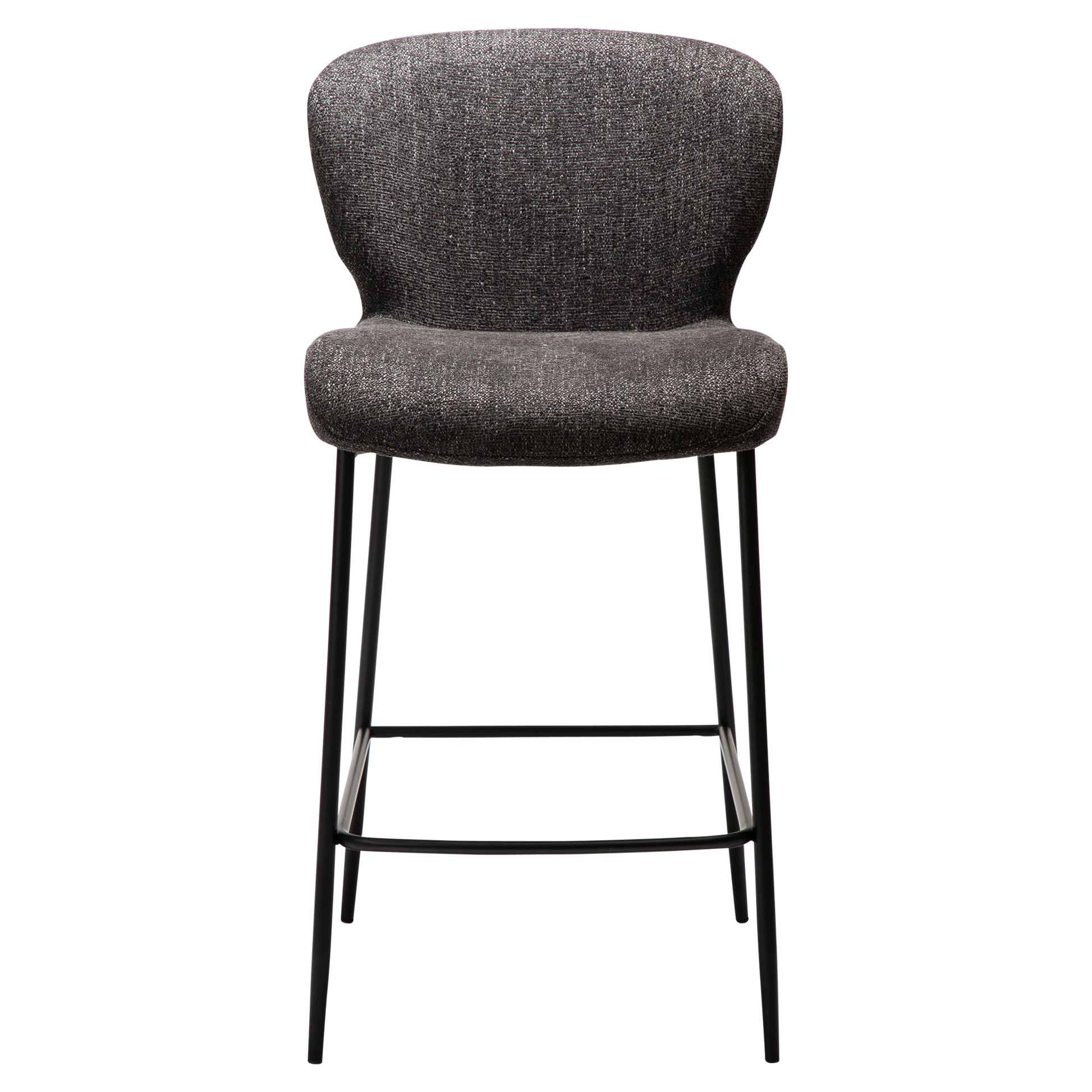 [var:Bezug=Raben schwarzes Bouclé-Gewebe mit schwarzen Beinen] GLORY Bartisch