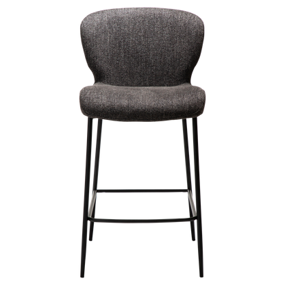 [var:Bezug=Raben schwarzes Bouclé-Gewebe mit schwarzen Beinen] GLORY Bartisch