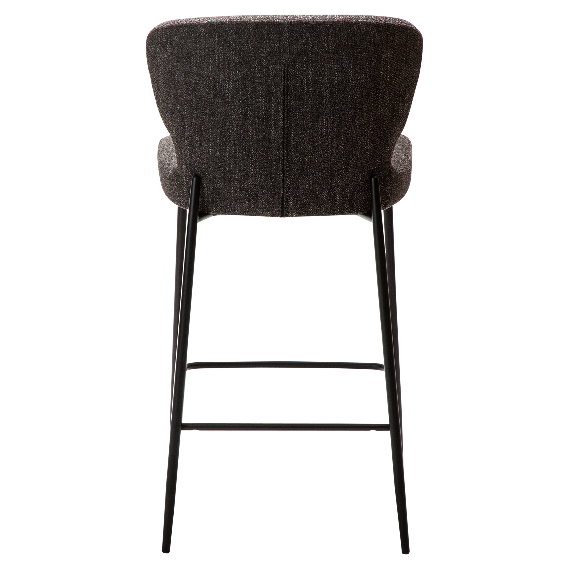 [var:Bezug=Raben schwarzes Bouclé-Gewebe mit schwarzen Beinen] GLORY Bartisch