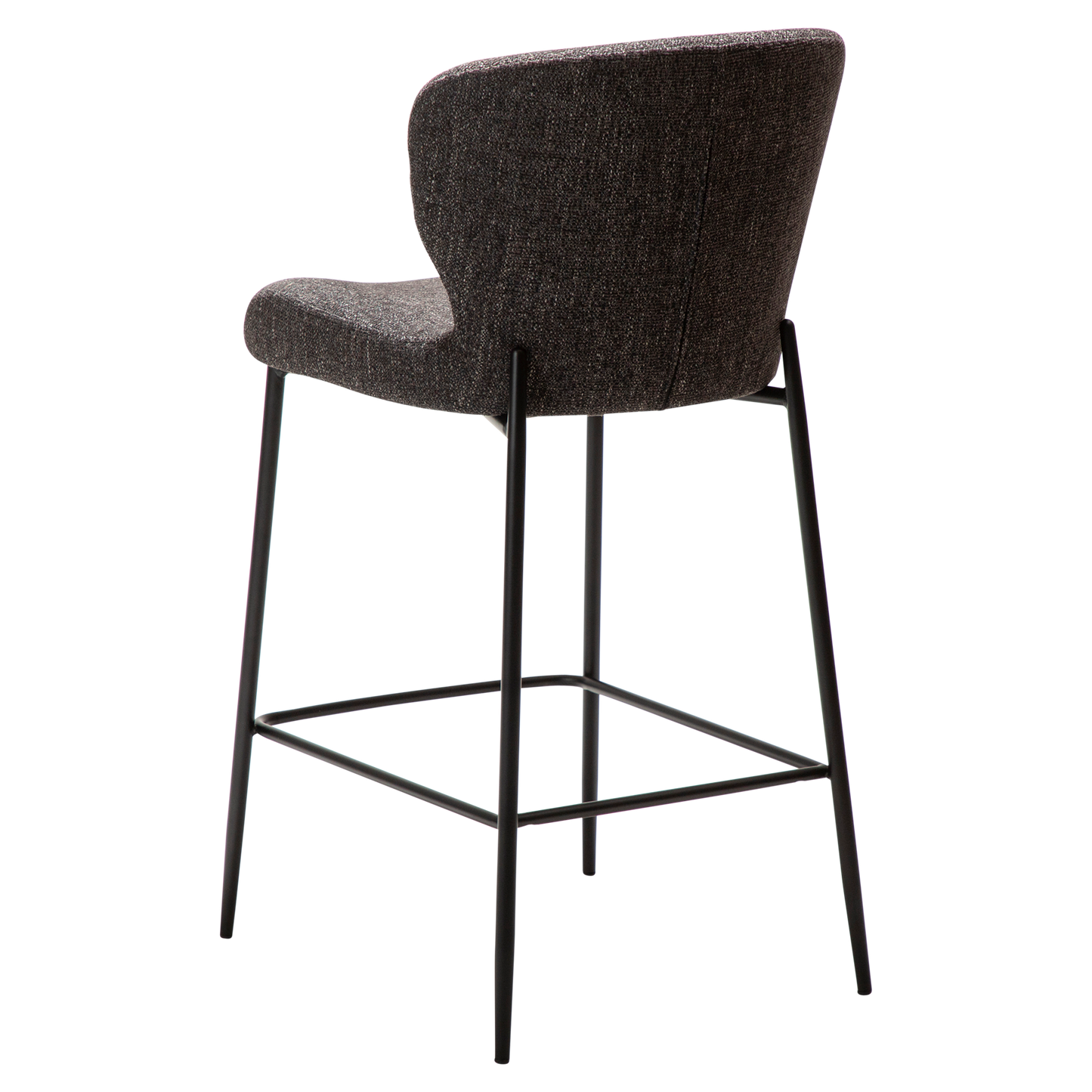 [var:Bezug=Raben schwarzes Bouclé-Gewebe mit schwarzen Beinen] GLORY Bartisch