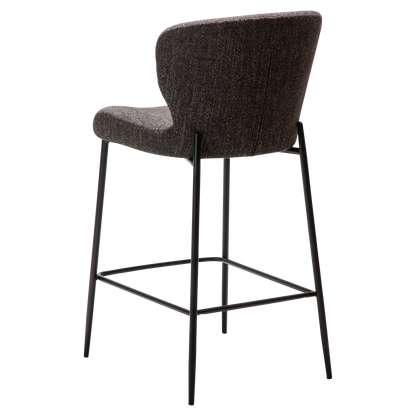 [var:Bezug=Raben schwarzes Bouclé-Gewebe mit schwarzen Beinen] GLORY Bartisch