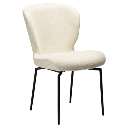 [var:Bezug=Einfacher beiger Bouclé-Stoff mit schwarzen Schwenkbeinen] GLORY Drehstuhl