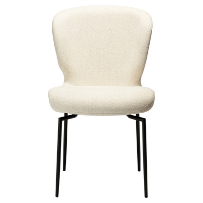 [var:Bezug=Einfacher beiger Bouclé-Stoff mit schwarzen Schwenkbeinen] GLORY Drehstuhl