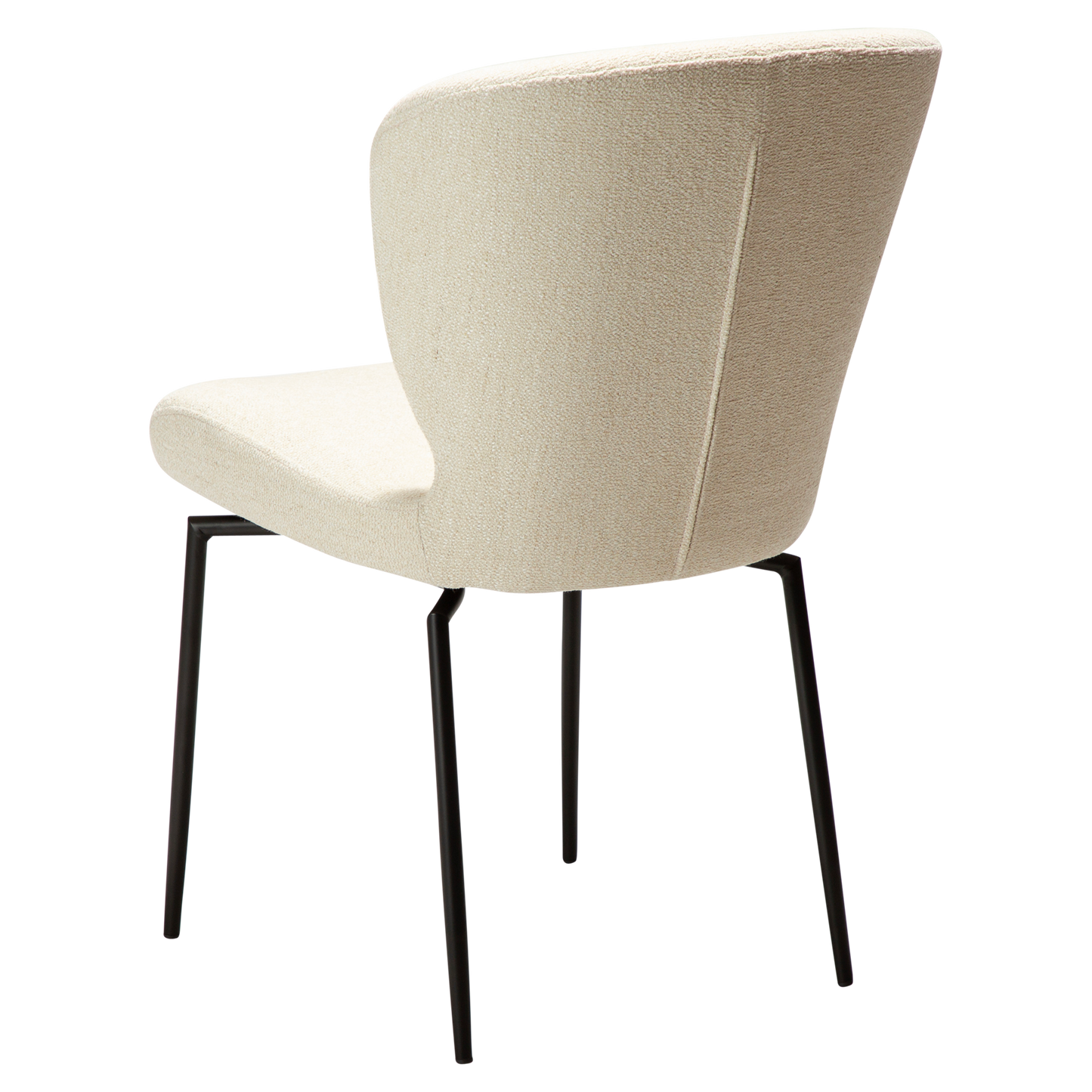 [var:Bezug=Einfacher beiger Bouclé-Stoff mit schwarzen Schwenkbeinen] GLORY Drehstuhl