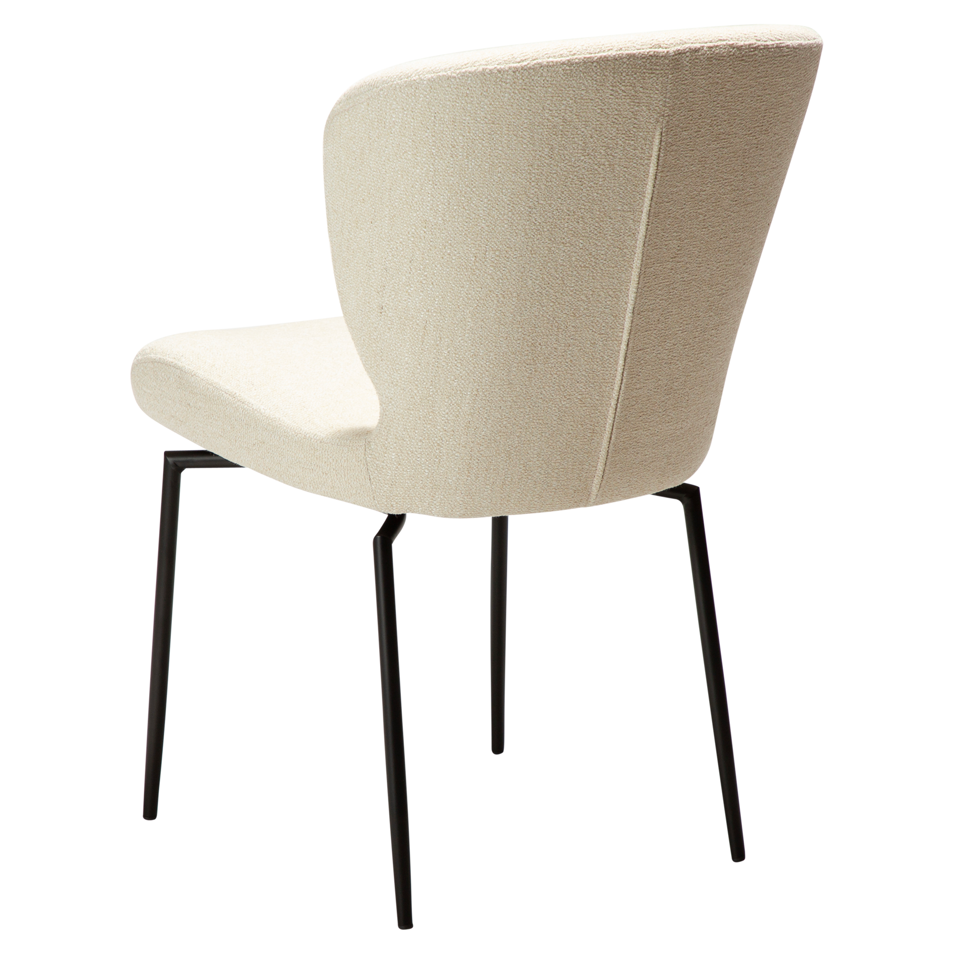 [var:Bezug=Einfacher beiger Bouclé-Stoff mit schwarzen Schwenkbeinen] GLORY Drehstuhl