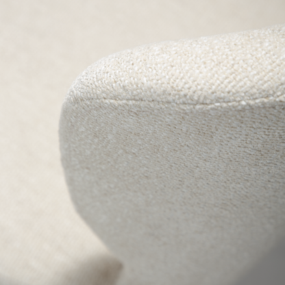 [var:Bezug=Einfacher beiger Bouclé-Stoff mit schwarzen Schwenkbeinen] GLORY Drehstuhl