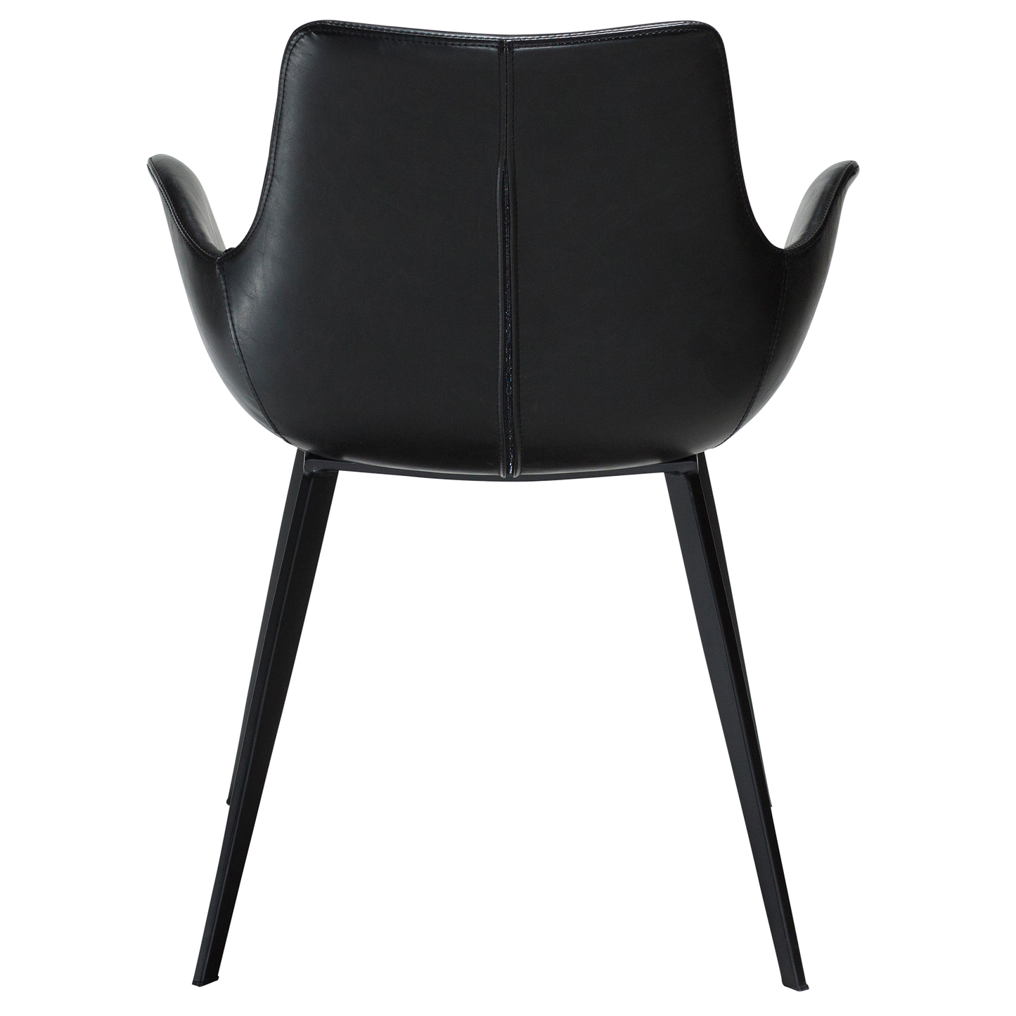 [var:Bezug=Vintage schwarzes Kunstleder mit schwarzen Beinen] HYPE Sessel