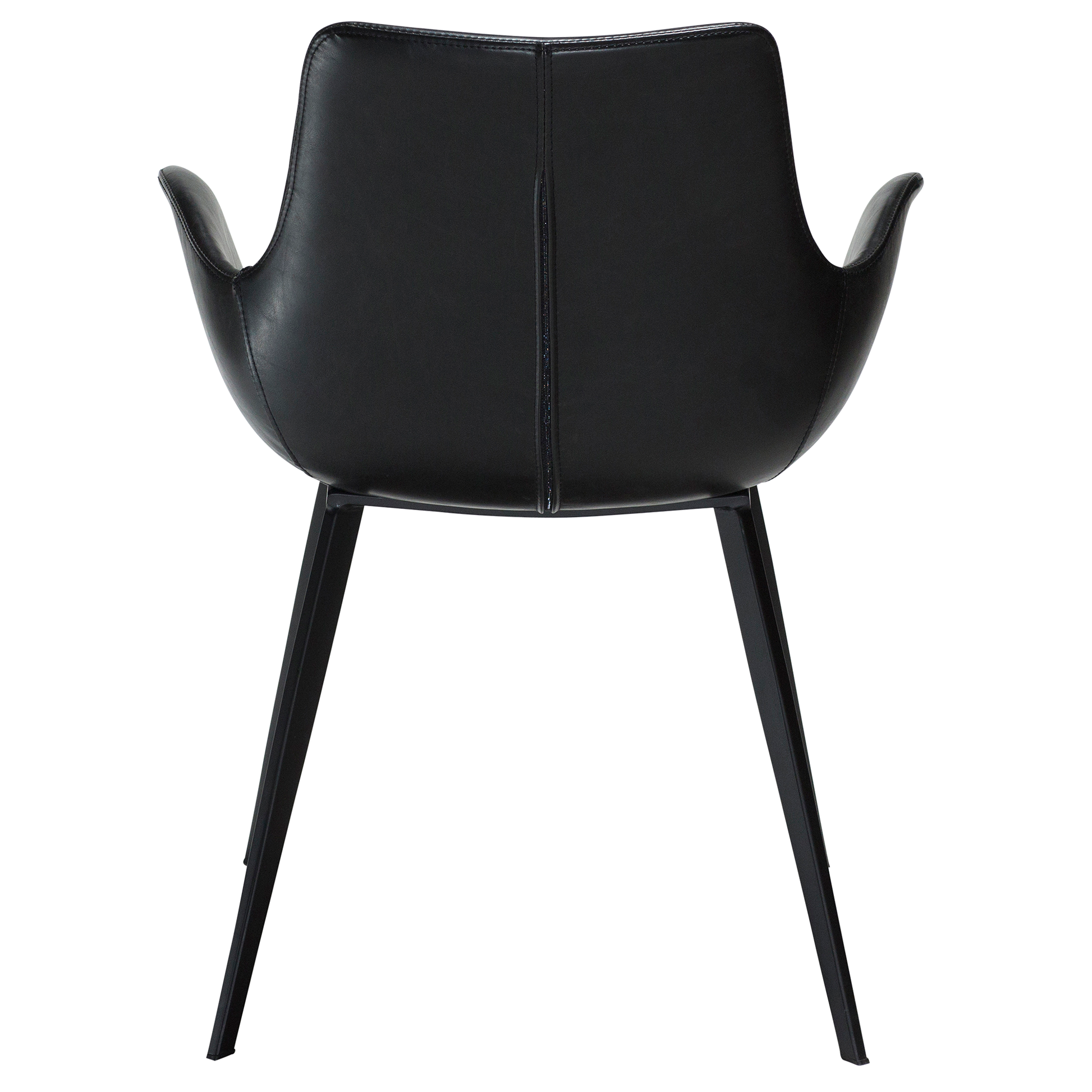 [var:Bezug=Vintage schwarzes Kunstleder mit schwarzen Beinen] HYPE Sessel