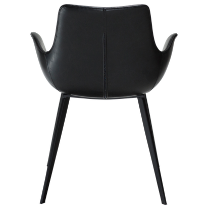 [var:Bezug=Vintage schwarzes Kunstleder mit schwarzen Beinen] HYPE Sessel