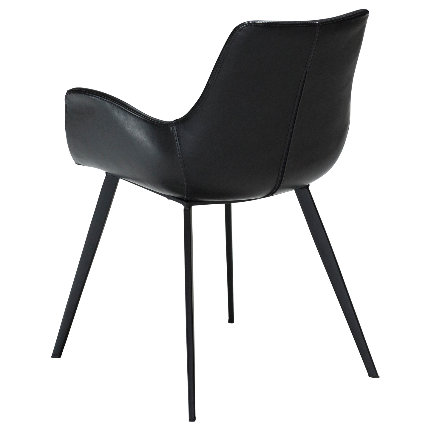 [var:Bezug=Vintage schwarzes Kunstleder mit schwarzen Beinen] HYPE Sessel