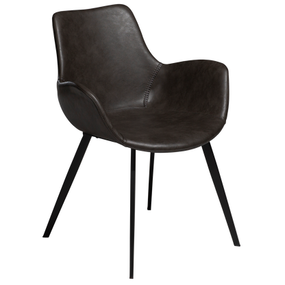 [var:Bezug=Vintage graues Kunstleder mit schwarzen Beinen] HYPE Sessel