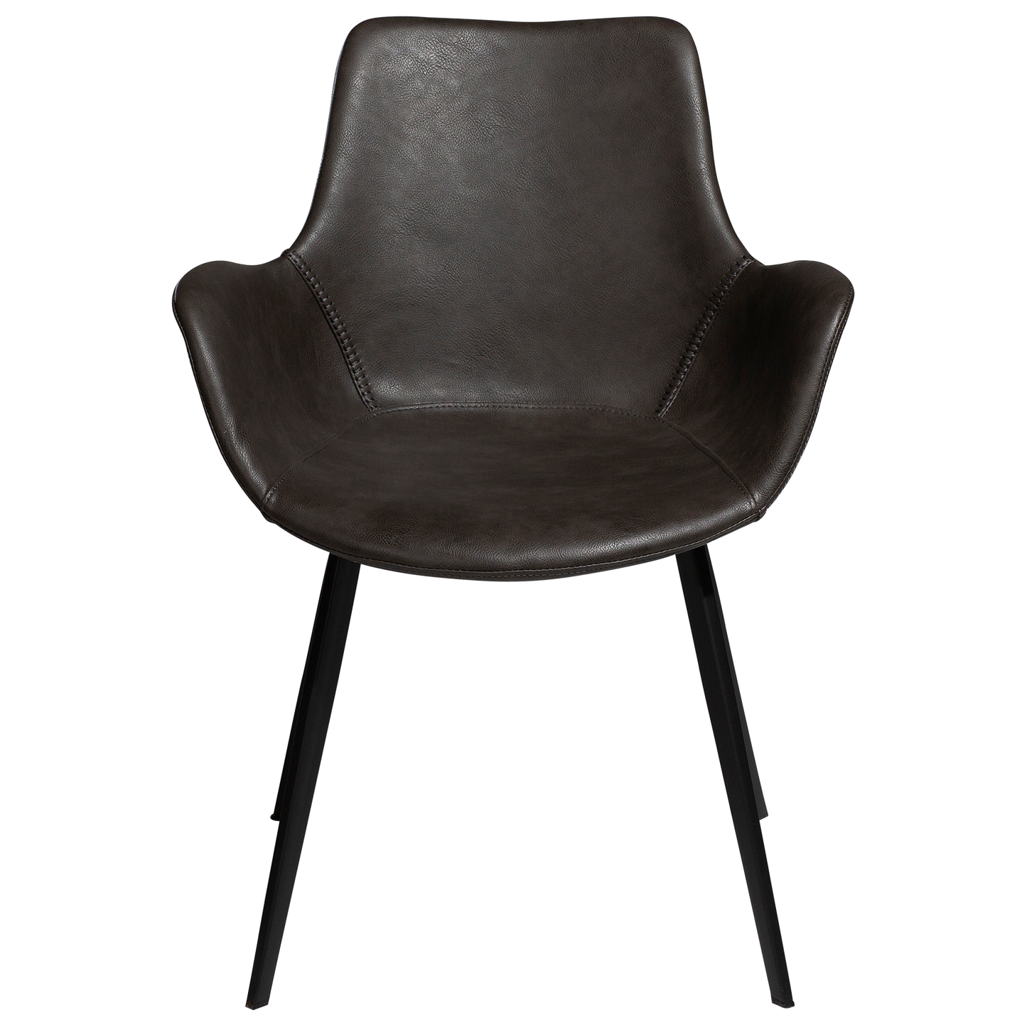 [var:Bezug=Vintage graues Kunstleder mit schwarzen Beinen] HYPE Sessel