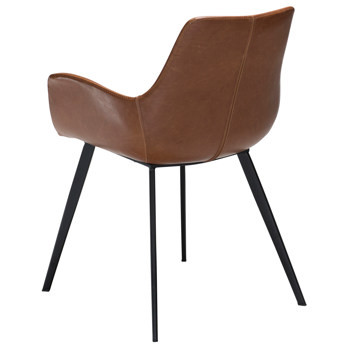 [var:Bezug=Vintage hellbraunes Kunstleder mit schwarzen Beinen] HYPE Sessel