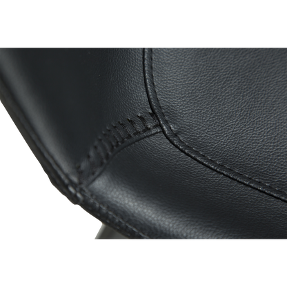 [var:Bezug=Schwarzes Kunstleder mit schwarzen Beinen] HYPE Barhocker