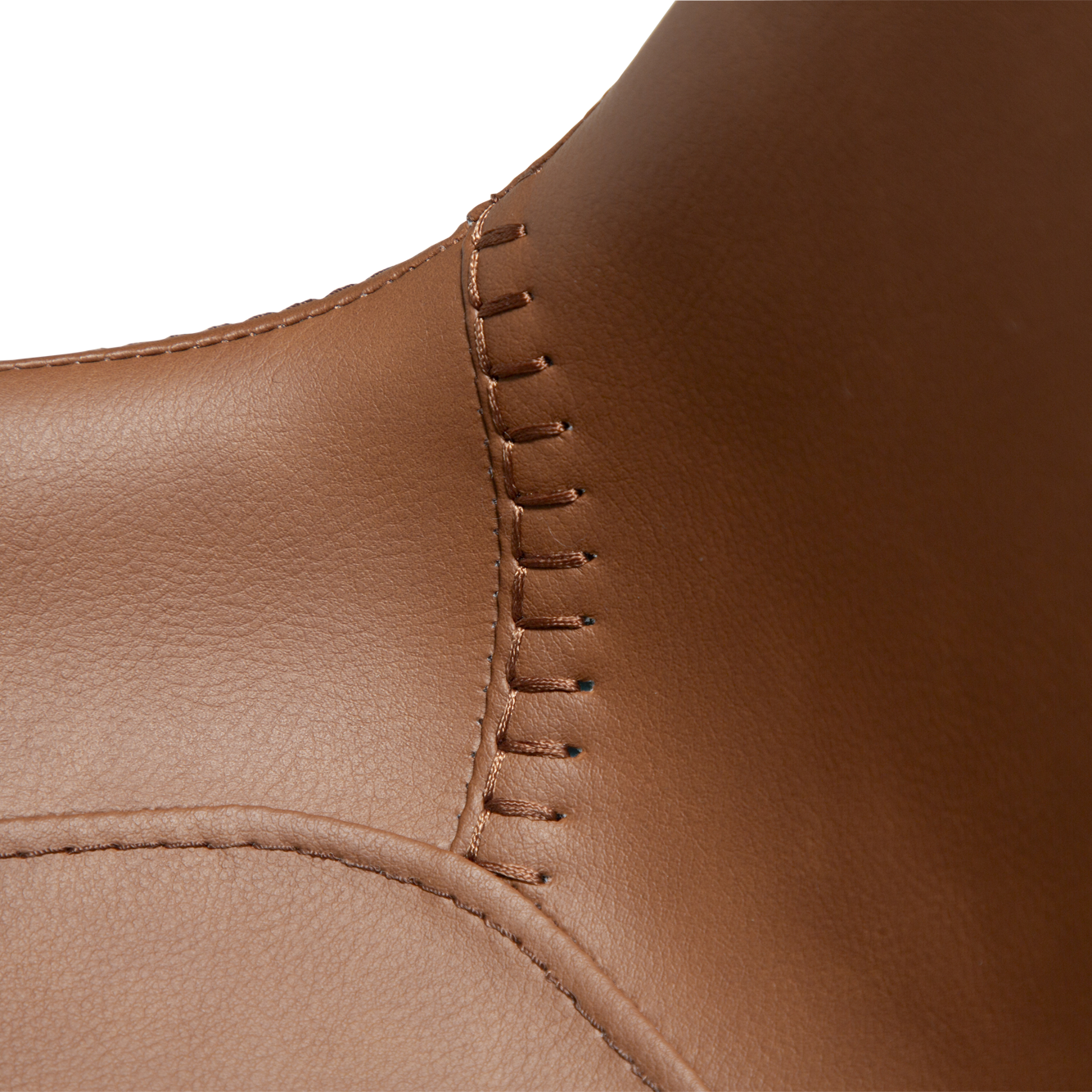 [var:Bezug=Kognak Kunstleder mit schwarzen Metallbeinen] HYPE Barhocker