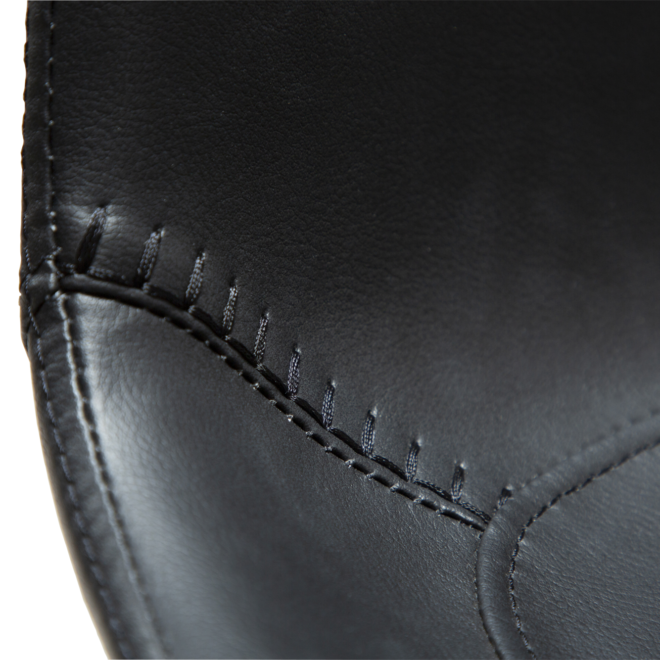 [var:Bezug=Raben Schwarz Kunstleder mit schwarzen Metallbeinen] HYPE Barhocker