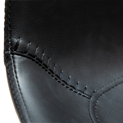 [var:Bezug=Raben Schwarz Kunstleder mit schwarzen Metallbeinen] HYPE Barhocker