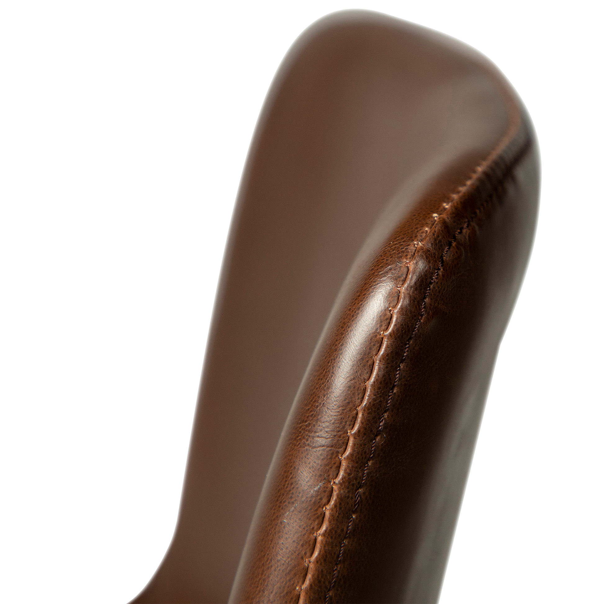 [var:Bezug=Vintage kakaofarbenes Kunstleder mit schwarzen Beinen] HYPE Barhocker