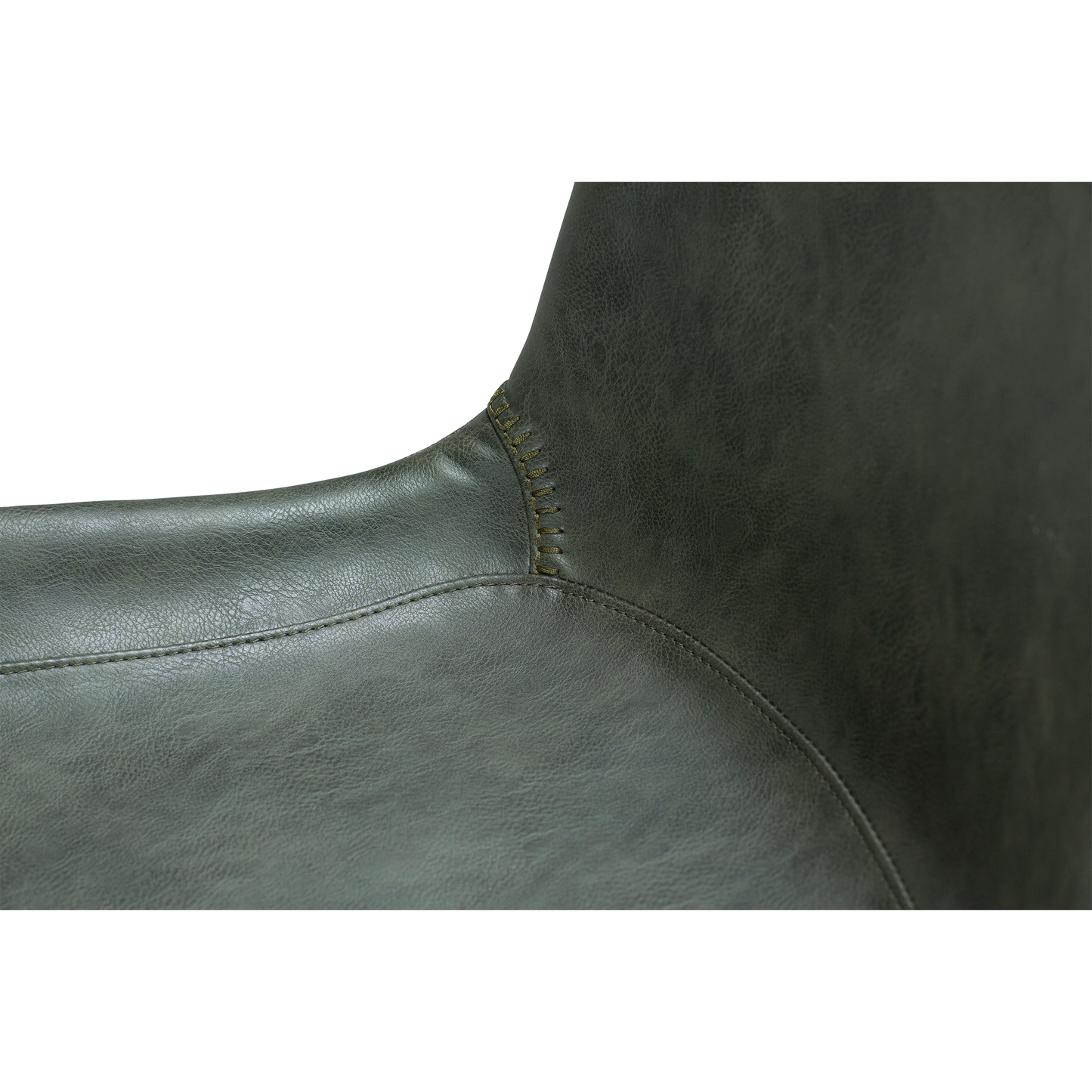 [var:Bezug=Vintage grünes Kunstleder mit schwarzen Beinen] HYPE Barhocker