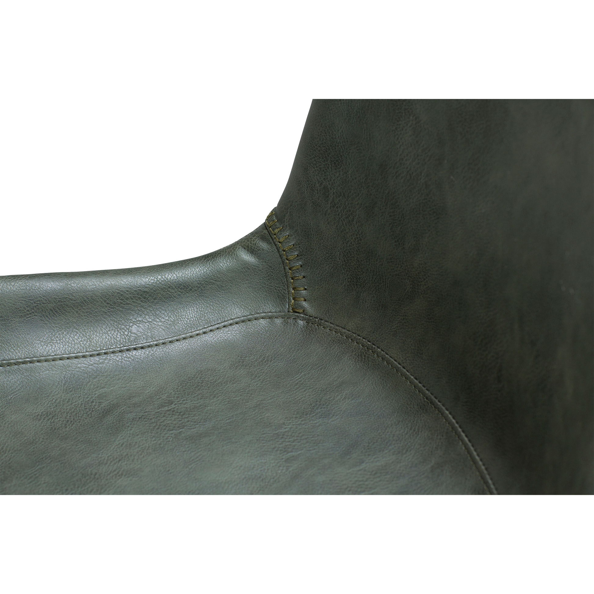 [var:Bezug=Vintage grünes Kunstleder mit schwarzen Beinen] HYPE Barhocker