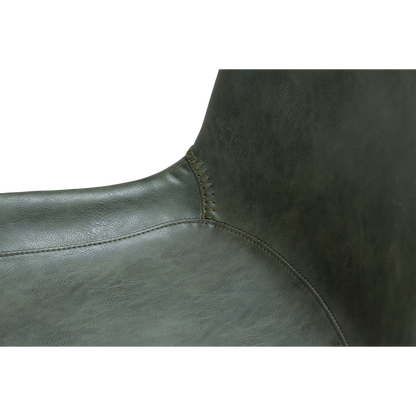 [var:Bezug=Vintage grünes Kunstleder mit schwarzen Beinen] HYPE Barhocker